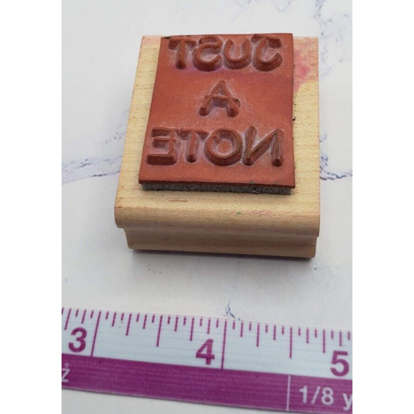 Stampin Up Lot of 4 Words and Sayings Wood Mounted Rubber Stamps - Picture 13 of 14